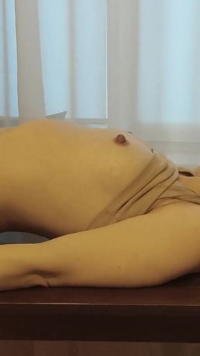 Fucked a pregnant girl on the table   Clip 1