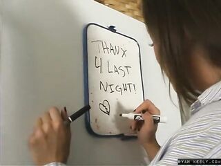 Petite Teen Ryan Keely masturbating in the kitchen