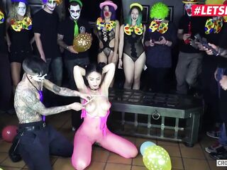 LETSDOEIT - twenty Year old Whore Julia De Lucia used & Drilled at S&M Party