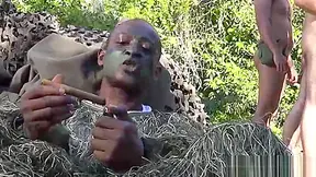 Military Muscle Hunk Bare Fucked And Jizzed