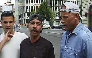 Host ralf dorman watches a guy fucking a honey blonde
