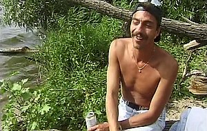 Host ralf dorman watches a guy fucking a honey blonde