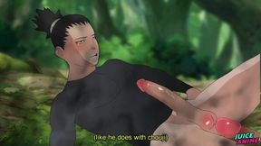Asuma Sensei rubs a big yummy cock raw while yaoi wrestling