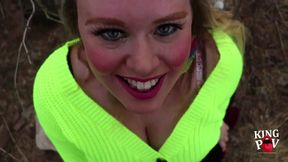 shyla smiles gets face fucked in the park