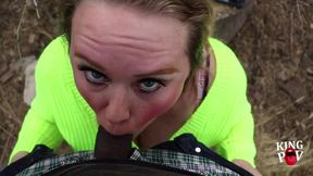 shyla smiles gets face fucked in the park