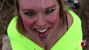 shyla smiles gets face fucked in the park