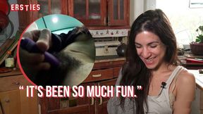 Raw Brunette Nails It In Public &mdash;  Cumming Wildly Everywhere