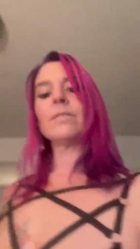 Sissy strap-on session