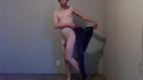 Trying Clothes; Playing, Dressing and Undressing - Blue Jeans Pt 9