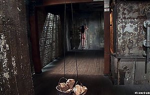 Busty trainee is bound and toyed