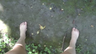 marking my territory peeing in the forest