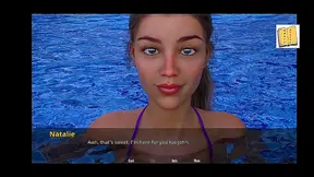 Rachels Sensual Bikini Allure in Vibrant 3D Hentai Paradise