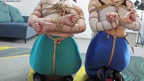 2 Chinese Crop Top Girl Gagged