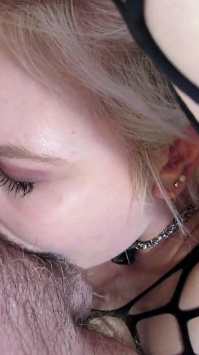 Restrained Throat Fuck and Cum on Face.