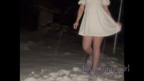 Charming Nymphomaniac Without Panties in Public