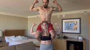 Cay Baby Lifts and Carries The 170 Pound Flavio