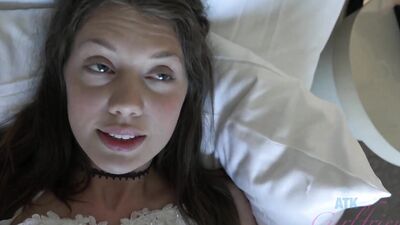 POV - Spend the day in bed with Elena Koshka as she sucks your cock before you fuck her good