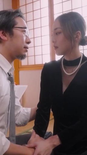 ModelMedia Asia - The older stepbrother comforted the widow who had lost her husband with his cock   Clip 1