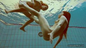 ”Gorgeous juicy teens chicks swimming naked”