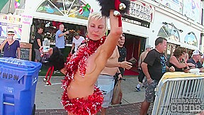 Nude Girls With Only Body Paint Out In Public On The Streets Of Fantasy Fest 2018 Key West Florida - NebraskaCoeds