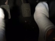 HARD STARTING BASTARD! - CLASSIC CAR PEDAL PUSHING - AUSTIN HEALEY - ROADSTER - CRANKING AWAY