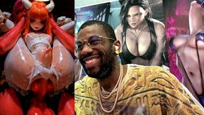 petite short stack ginger angel transgender girl getting ass fucked by demon cock, ai generated