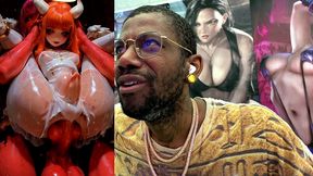 petite short stack ginger angel transgender girl getting ass fucked by demon cock, ai generated