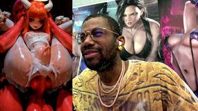 petite short stack ginger angel transgender girl getting ass fucked by demon cock, ai generated
