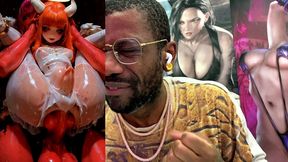 petite short stack ginger angel transgender girl getting ass fucked by demon cock, ai generated