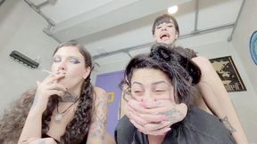 FIGHT TO SURVIVE WITH THESE 4 HANDS PUNISHING YOU - BY BABE QND QWEEN - CLIP 5