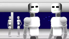 Merry Palms Condos presents EROTOBOTS - Sticky alien robot girl fuck