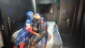 festa do pijama com os super herois da rua termina em orgia part 1