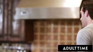 adult time - alison rey wants handsome plumber to catch her masturbating! they fucked!