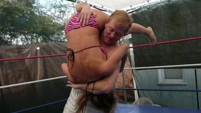 WRESTLING MY LITTLE SISTER - Ariel La Framboise vs Duncan