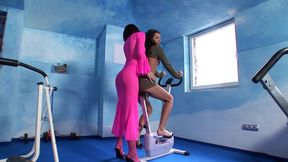 Sexy pretty lesbian seduced by a hot lesbian and fucks with a dildo