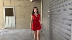 Italian girl Beatrix in elegant clothes accepts to be arrested