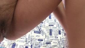 Feet, Hairy Pussy and Armpits-pregnant