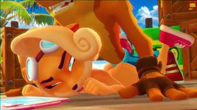 Crash Bandicoot Getting Some Ass