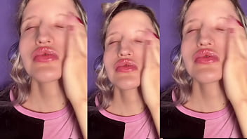 Pumps a Plug Pout Bimbo Transformation for Lip Obsession clip by FinDom Goaldigger