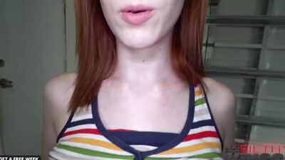 FilthyPOV - Redhead Stepsis Wanted The Experience So I Let Her SUCK MY COCK