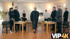 Courtroom Drama: A Mature Encounter with Elle - VIP4K Experience