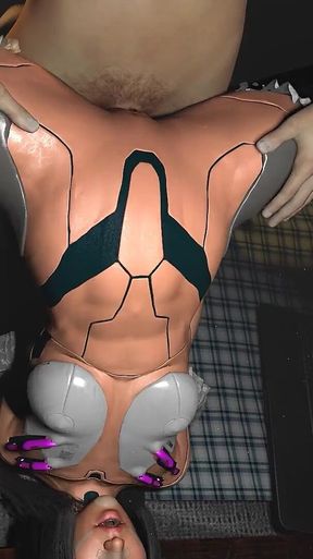 Pounding His Maid Robot Hard in His Room