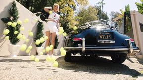 Hot soccer mom rides coach's thick BBC on the field