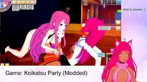 Neko Teases Delights in Steamy Koikatsu Adventure – Naughty Oral Action