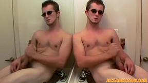 ”Young guy Potter sucks his own meat during masturbation”