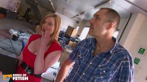 real estate agent sucks a client with big dick before getting her pussy rammed