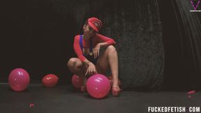 B2p Mario Bros Cosplay Red Balloons Pop High Heels