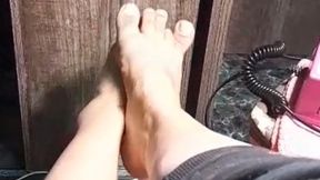 Sesión de masaje de pies