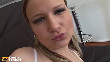Hot chick gets her mouth and juicy pussy rammed by a guy with hard dick