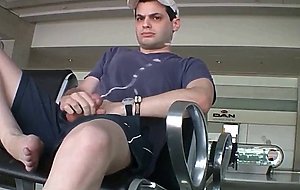 Public Masturbation with Huge Cum